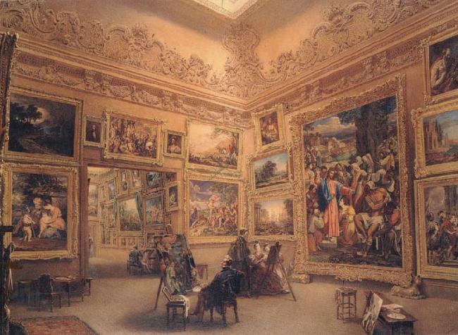 Frederick Mackenzie The National Gallery when at Mr J.J Angerstein's House,Pall Mall France oil painting art